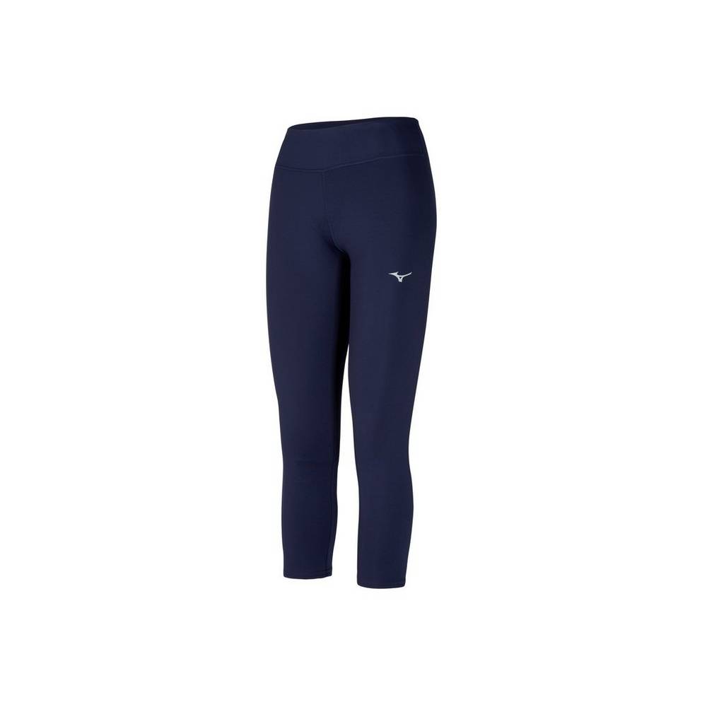 Leggings Mizuno 3/4 Length - Mulher - Azul Marinho - UXYKT9214